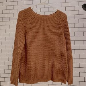 Rust knitted sweater